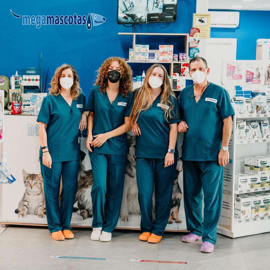Equipo humano de la clínica veterinaria Megamascotas en Molina de Segura
